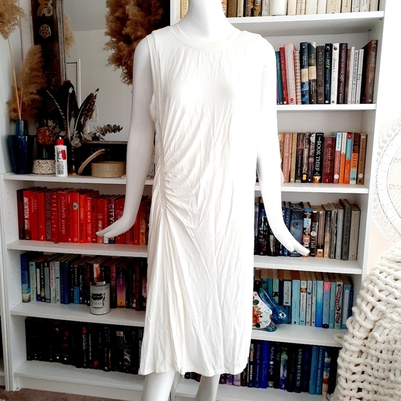 NEW Eloquii White Sleeveless Dress P6135 - Picture 2 of 11